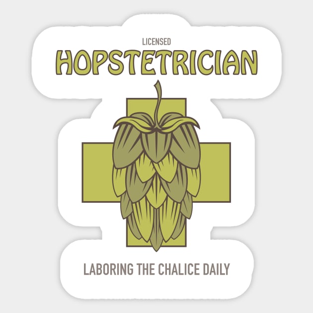 Hopstetrician Sticker by DubyaTee